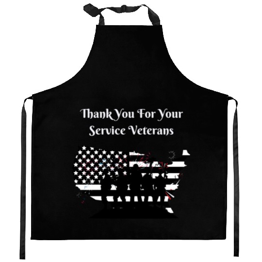 Thank You For Your Service Veterans day US Army Kitchen Aprons