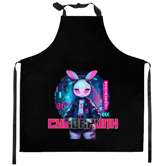 90´Cyberpunk Bunny Kitchen Aprons