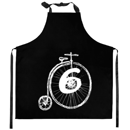 Biker Cycling Penny Farthing Kitchen Aprons
