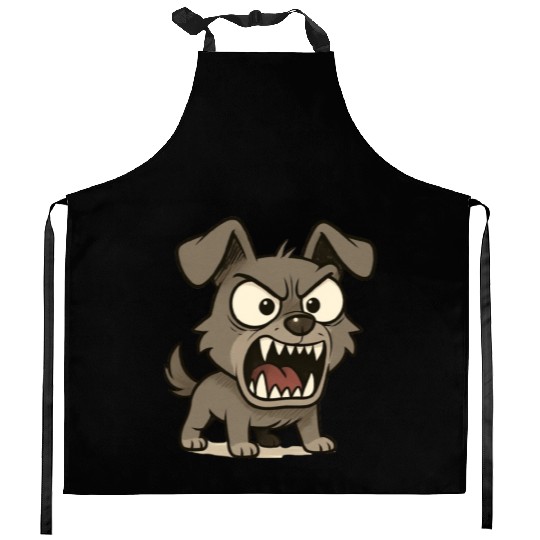 "Funny Angry Dog – Fierce & Hilarious Art Kitchen Aprons