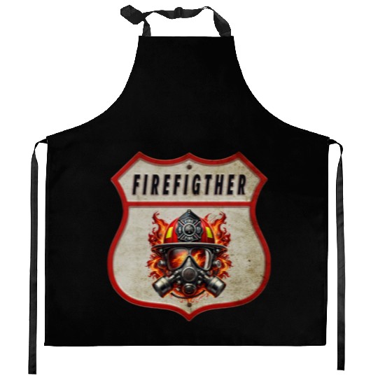 Fire Brigade Coat Of Arms Kitchen Aprons