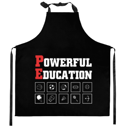 Physical Education Teacher PE Coach Kitchen Aprons