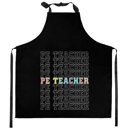 PE Teacher Physical Education Back To School Kitchen Aprons