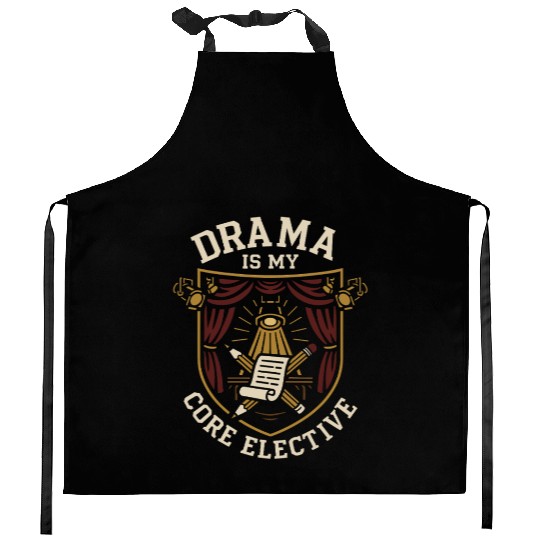 Theater Kid Drama Club Musical Theater Nerd Stage Kitchen Aprons