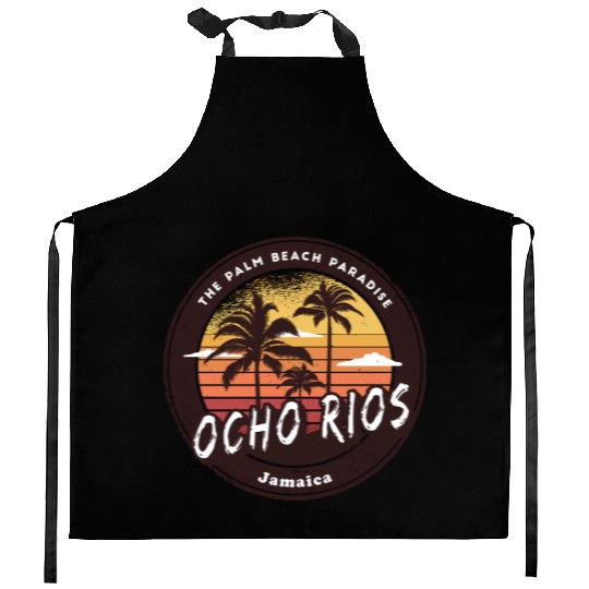 Ocho Rios Jamaica - Tropical Paradise Kitchen Aprons