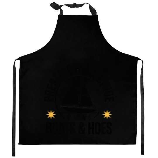 Prestige Worldwide Boats & Hoes Funny Sailboat Kitchen Aprons