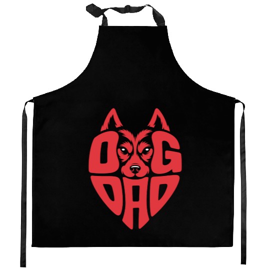 Proud Dog Dad Kitchen Aprons