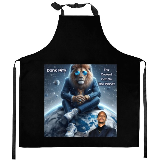 Dank Nity - The Coolest Cat On The Planet Kitchen Aprons