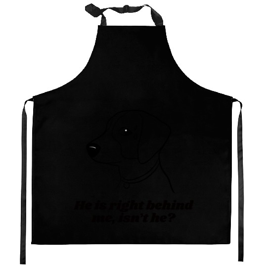 Funny Nervous Dog Meme Kitchen Aprons – Relatable Humor