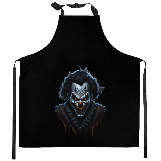 Vampire Skull Realistic Horror Art Kitchen Aprons