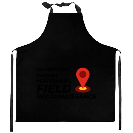 Field Reconnaissance GIS Surveyor Mapping Humor Kitchen Aprons