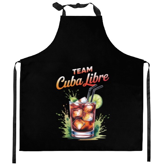 Cocktail Bartender Team Cuba Libre Kitchen Aprons