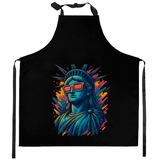 Urban Streetwear Statue of Liberty Kitchen Aprons Design