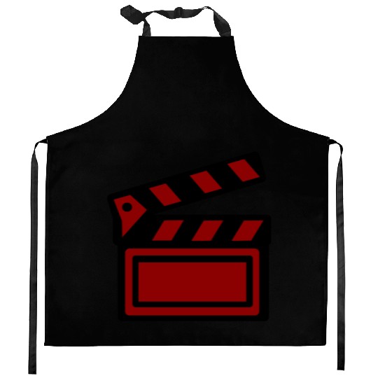 Film Clapboard Icon – Cinematic Design Kitchen Aprons