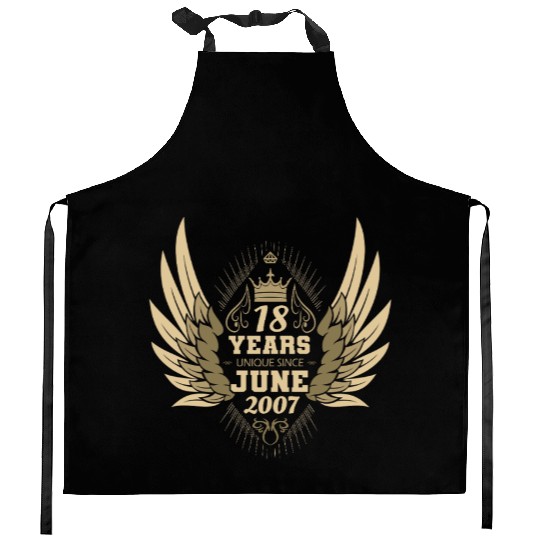 Unique angel with wings 18th birthday celebration Kitchen Aprons