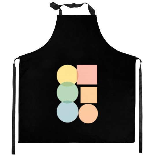 Color circle triangel square sizes Kitchen Aprons