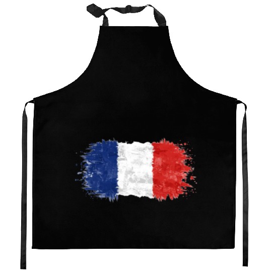French Flag (Colors of Liberty) Kitchen Aprons