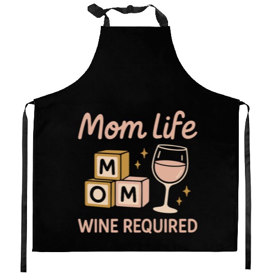 Single Mom Life Chaos Coordinator Wine Coffee Kitchen Aprons