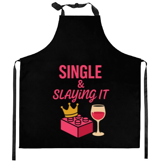 Single Mom Life Chaos Coordinator Wine Coffee Kitchen Aprons