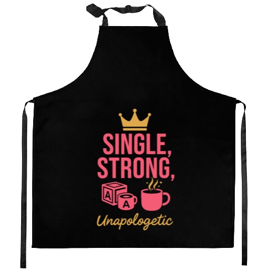 Single Mom Life Chaos Coordinator Wine Coffee Kitchen Aprons