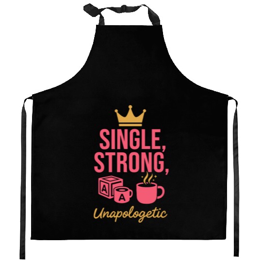 Single Mom Life Chaos Coordinator Wine Coffee Kitchen Aprons