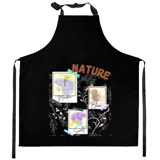 Spring Blossom Nature Kitchen Aprons for Girls – Fresh &
