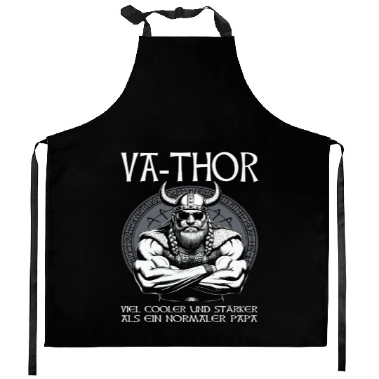 Viking Warrior Man Odin Thor Norman Walhalla Kitchen Aprons