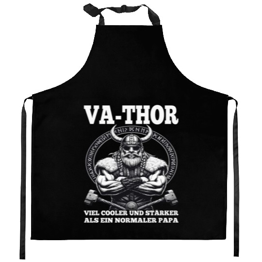 Viking Warrior Man Odin Thor Norman Walhalla Kitchen Aprons