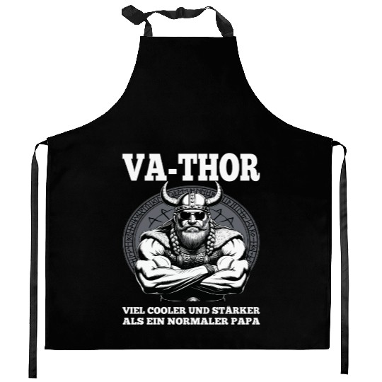 Viking Warrior Man Odin Thor Norman Walhalla Kitchen Aprons