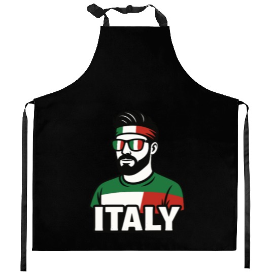 Italy Fan Style Kitchen Aprons
