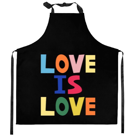 love is love Kitchen Aprons