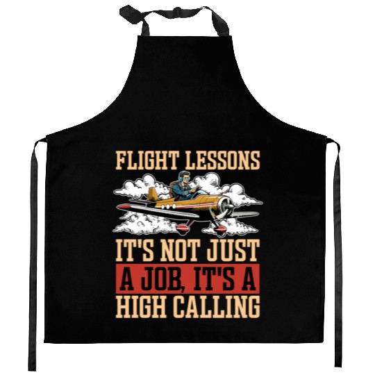 Flight Instructor Flight Lessons It's Aviation Kitchen Aprons