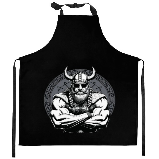 Viking Warrior Man Odin Thor Norman Walhalla Kitchen Aprons