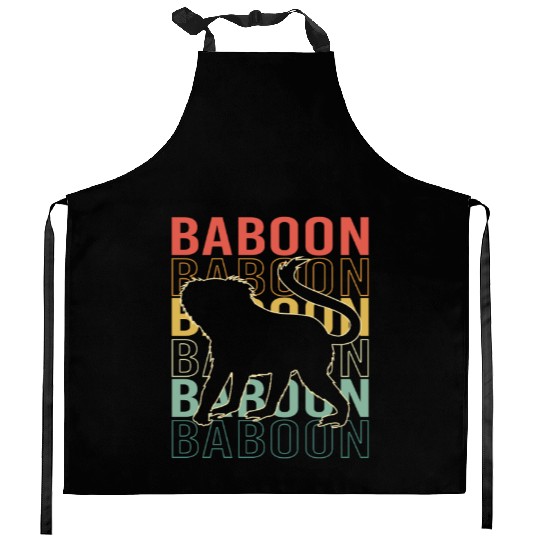 Baboon Monkey Ape Kitchen Aprons