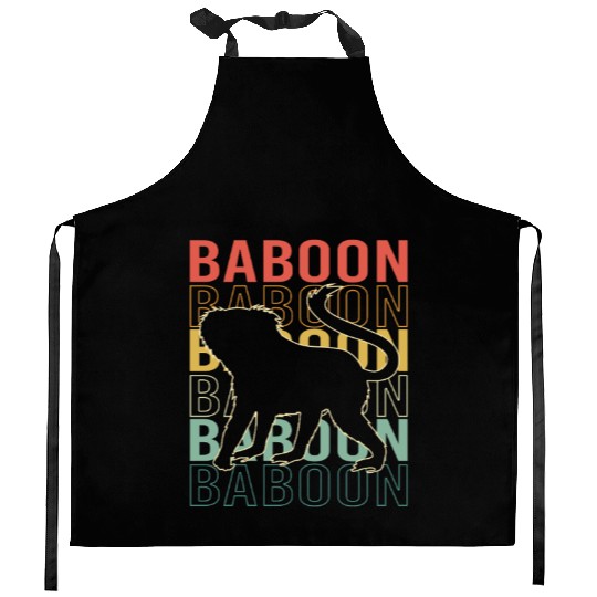 Baboon Monkey Ape Kitchen Aprons