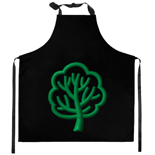 Tree embroidered Kitchen Aprons