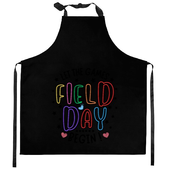 Let The Games Begin Field Day Teacher Student Kitchen Aprons