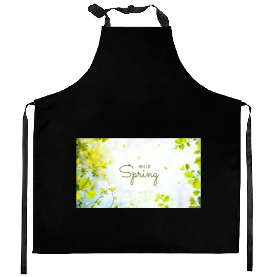 Hello Spring – Nature’s Gentle Awakening Kitchen Aprons