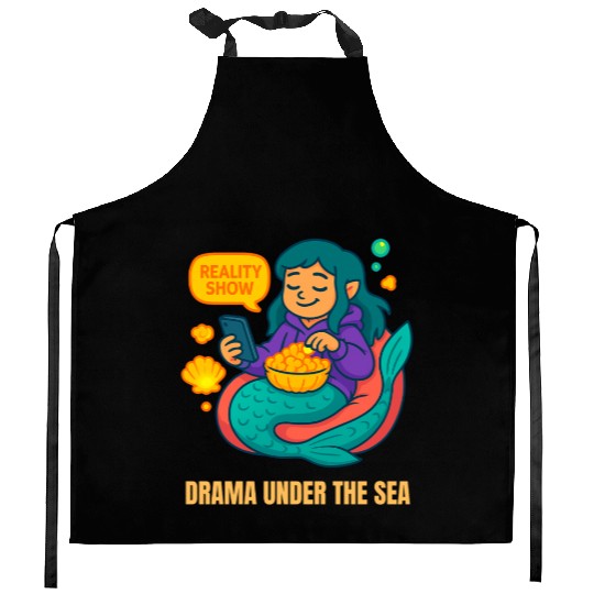 Drama Under the Sea Kitchen Aprons