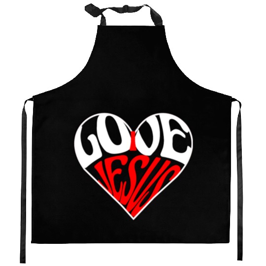 I love Jesus Kitchen Aprons