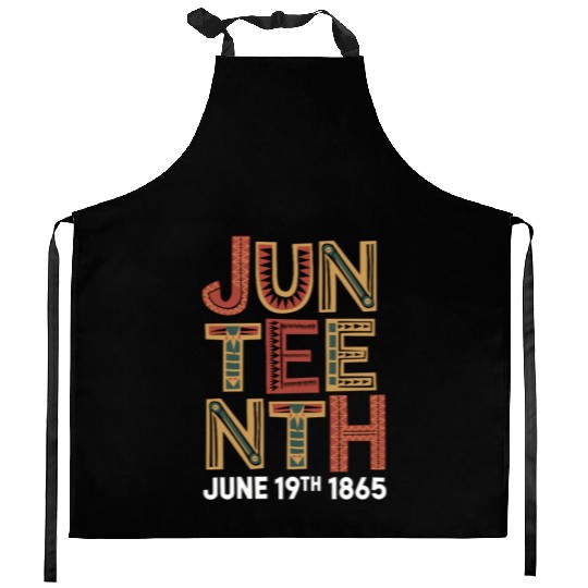 Pride Black History June 1865 Juneteenth Kitchen Aprons