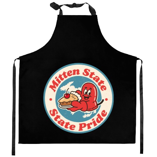 Great Lakes Charm Michigan Mitten Vintage Style Kitchen Aprons