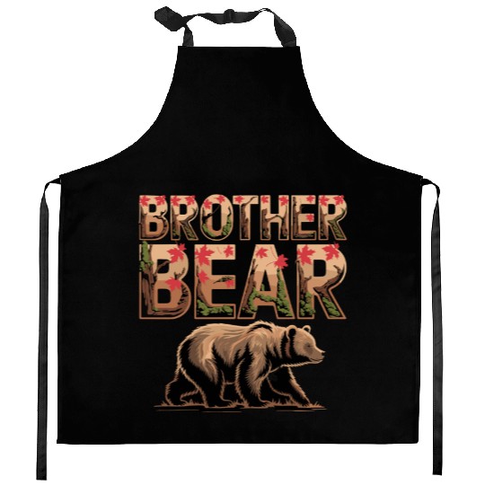 Brother Bear Wilderness Adventure Graphic with Kitchen Aprons