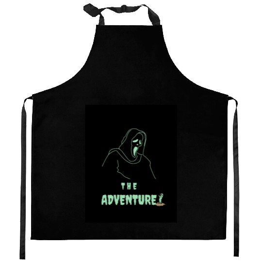 The Adventure Ghostface Kitchen Aprons