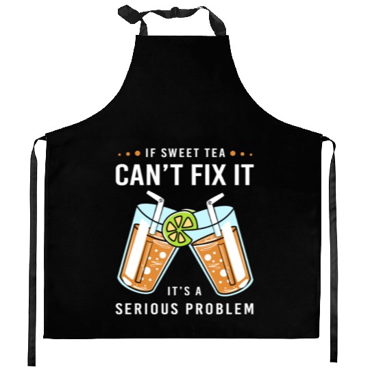 Sweet Tea Lover Drinker Kitchen Aprons