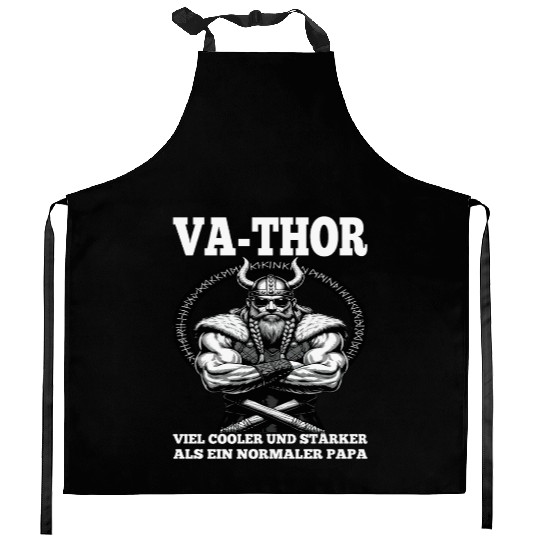 Viking Warrior Man Odin Thor Norman Walhalla Kitchen Aprons