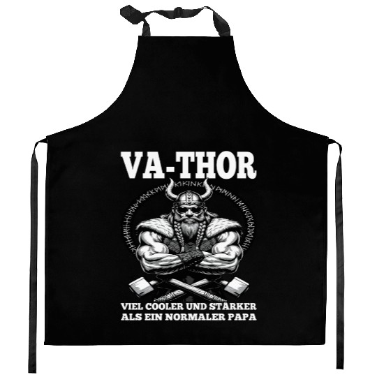 Viking Warrior Man Odin Thor Norman Walhalla Kitchen Aprons