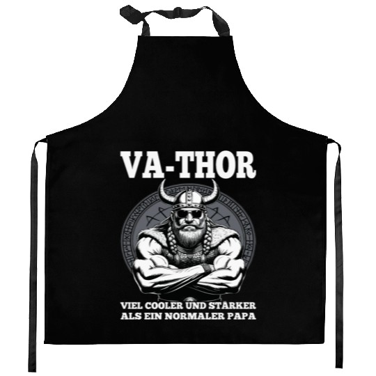 Viking Warrior Man Odin Thor Norman Walhalla Kitchen Aprons