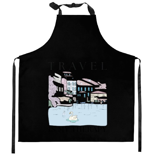 Travel Therapy Design Kitchen Aprons