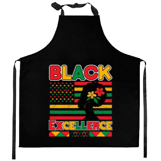 Black Pride Black Excellence Juneteenth Kitchen Aprons